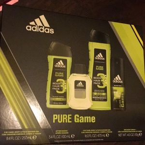 MENS ADIDAS PERSONAL GROOMING GIFT SET (PURE GAME)